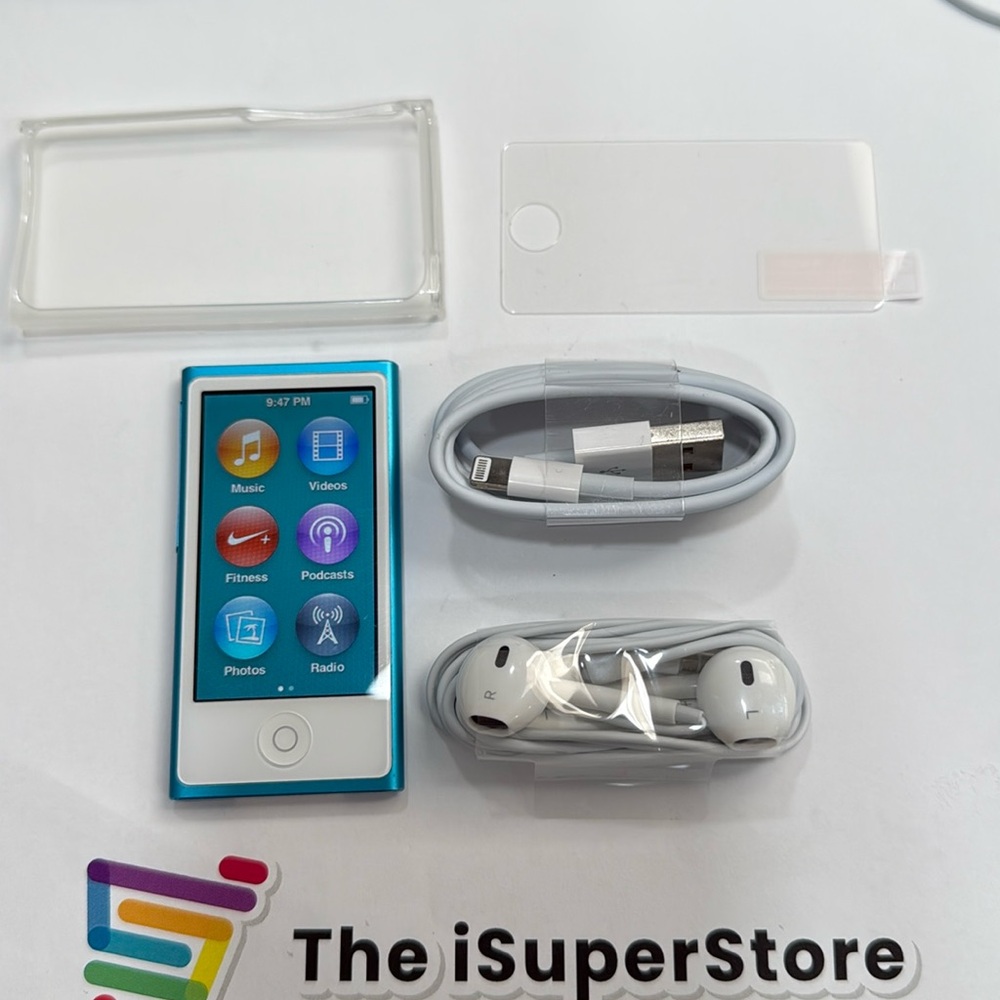 Apple ipod Nano 7th Gen 16GB Blue - Excellent Condition +1 YR Warranty